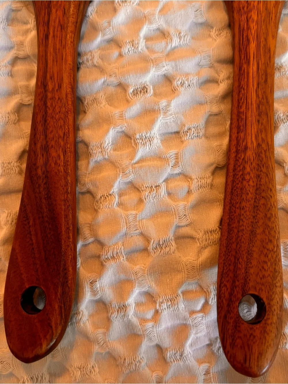 Set of 2 Wooden Salad Serving Spoon and Fork sets